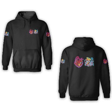 Discover bird heaven angel vs. bird hell devil 3D Hoodies