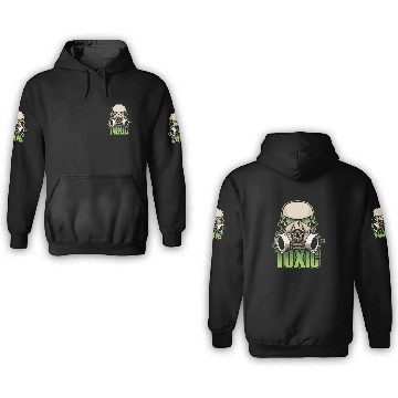 Discover Toxic, Gas Mask, Anti Virus, Bio Hazard, Survival 3D Hoodies