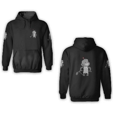 Discover Robot Monkey 3D Hoodies