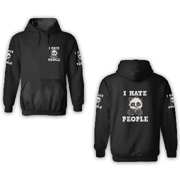 Discover I Hate People - cute and angry Panda 3D Hoodies