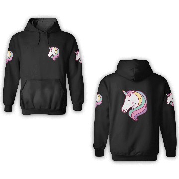 Discover Unicorn Unicornhead 3D Hoodies