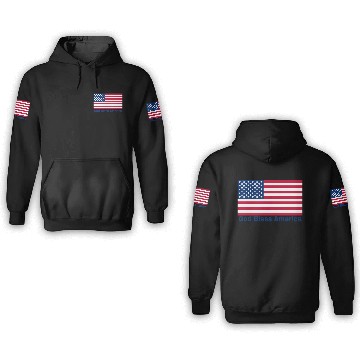 Discover God Bless America Flag 3D Hoodies