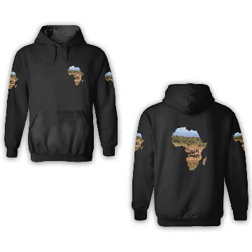Discover Africa - Wilderness - Elephant - Safari 3D Hoodies