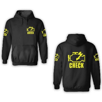 Discover Mechanic Auto Repair Check Engine Light 3D Hoodies