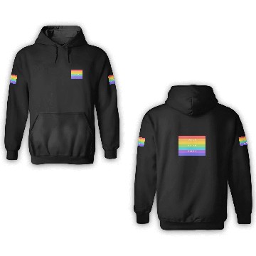 Discover Rainbow Flag LGBT Rights Advocacy and CauseT 3D Hoodies