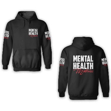 Discover Mental Health Matters 3D Hoodies