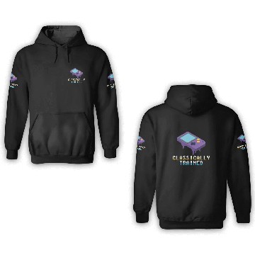 Discover Classically Trained - Game Boy Gamer 3D Hoodies