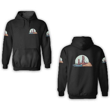 Discover Golden Gate Bridge 3D Hoodies