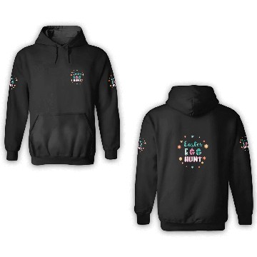 Discover Happy easter egg hunt 3D Hoodies