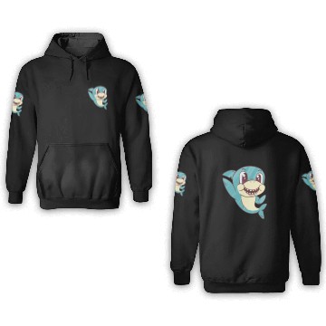 Discover Waving baby shark 3D Hoodies