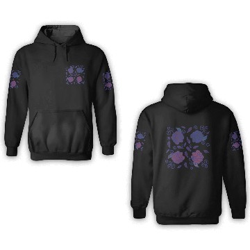 Discover Stained Glass Roses 3D Hoodies
