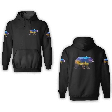 Discover Wilderness Bear 3D Hoodies