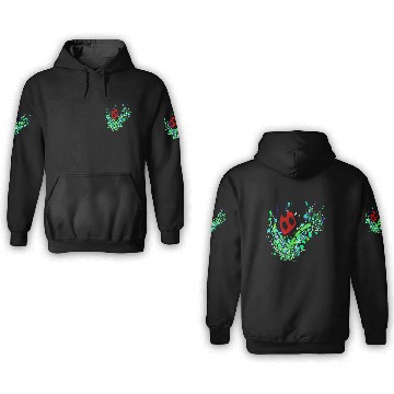 Discover Ladybug Splatter Art 3D Hoodies