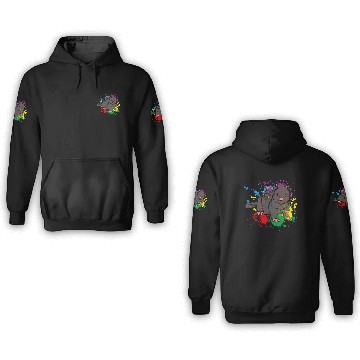 Discover Splash Ferret 3D Hoodies