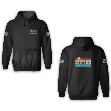 Discover Huntington Beach California Retro Sunset Surf Trip 3D Hoodies