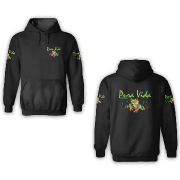 Discover Costa Rica Rain Forest Frog Souvenir 3D Hoodies