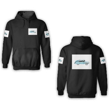 Discover Turquoise Hot Rod 3D Hoodies