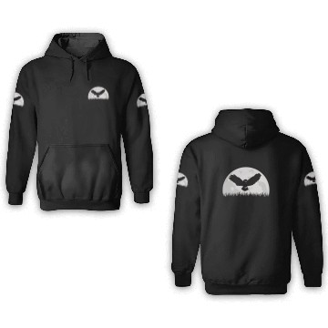 Discover Flying Barn Owl Moon 3D Hoodies