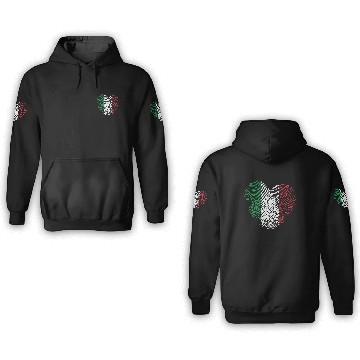Discover Italy in my DNA: italy Heart 3D Hoodies