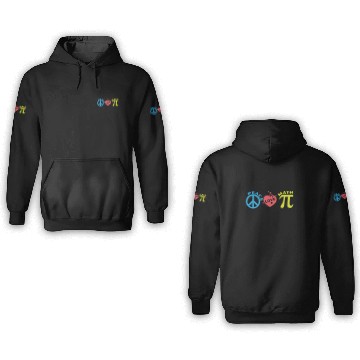 Discover Peace Love Math 3D Hoodies