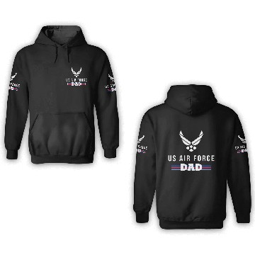 Discover Proud Air Force Dad 3D Hoodies