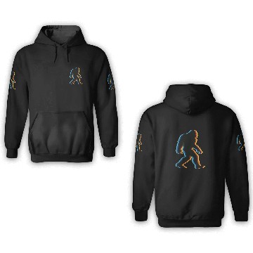 Discover Surrealistic Sasquatch Vintage 3D Hoodies