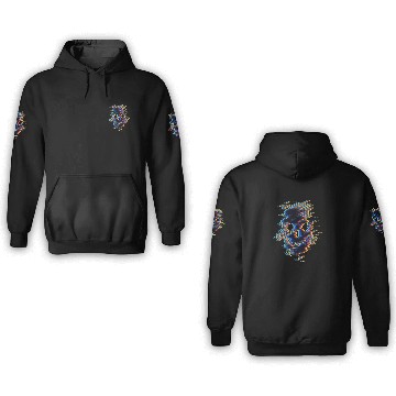 Discover Psychedelic Skull illusion 3D Hoodies