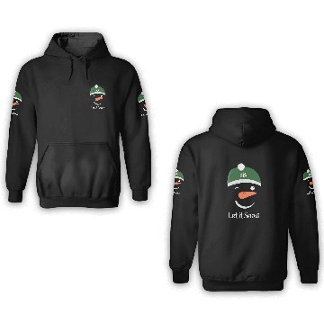 Discover Snowman Green Cap - Let It Snow 3D Hoodies