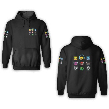 Discover geometry dash insane 3D Hoodies