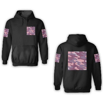 Discover Purple Camo Pattern 3D Hoodies