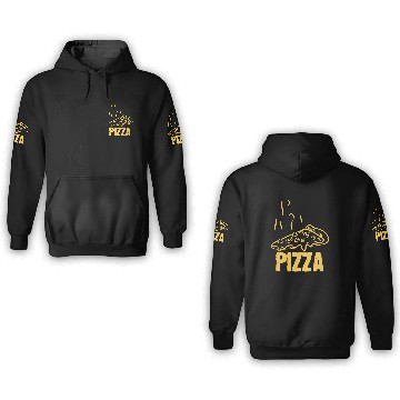 Discover Pizza Yellow 3D Hoodies