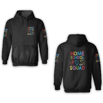 Discover Homeschool Squad For Homeschooler 3D Hoodies