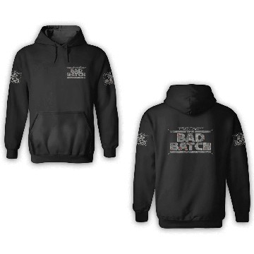 Discover Star Wars The Bad Batch Logo 3D Hoodies