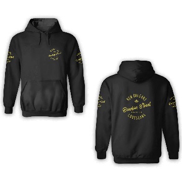 Discover New Orleans Bourbon Street Jazz 3D Hoodies