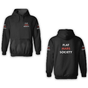 Discover Greta Thunberg Flat Mars Society 3D Hoodies