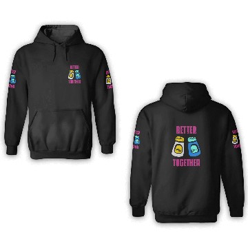 Discover Better Together Salt Pepper 3D Hoodies