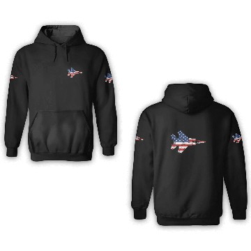 Discover F-15 Eagle Fighter Jet Airplane American Flag F15l 3D Hoodies
