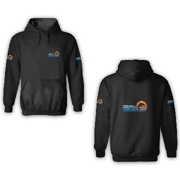 Discover Vintage Bahamas, Retro 80S Dolphin Sunset 3D Hoodies