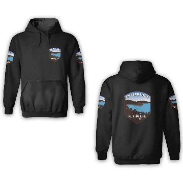 Discover Crater Lake National Park 3D Hoodies