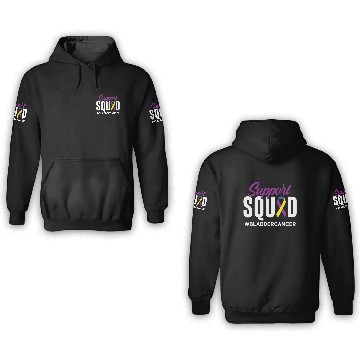 Discover Support Squad Bladder Cancer Awareness 3D Hoodies