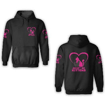 Discover Adopt me Kittens 3D Hoodies