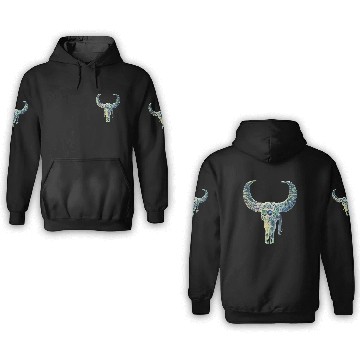 Discover buffalo skull 3D Hoodies