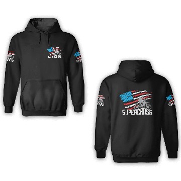 Discover Supercross Motocross Racing Biker 3D Hoodies