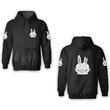 Discover Creepy bunny 3D Hoodies