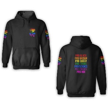 Discover PRO BLACK PRO BROWN PRO QUEER PRO TRANS 3D Hoodies