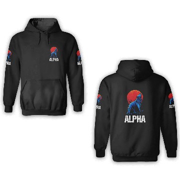 Discover Alpha Wolf 3D Hoodies