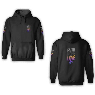 Discover Faith Hope Love | Bladder Cancer Awareness 3D Hoodies