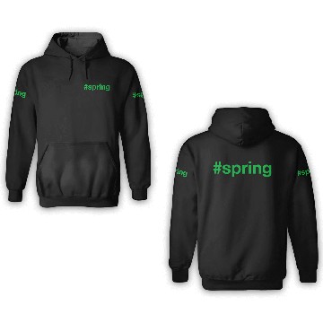 Discover SPRING Hashtag 3D Hoodies