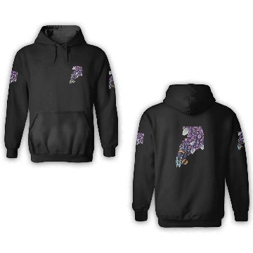 Discover Bee and lilac 3D Hoodies
