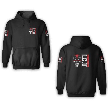 Discover ICU Registered Nurse Medical Intensive Care Unit 3D Hoodies